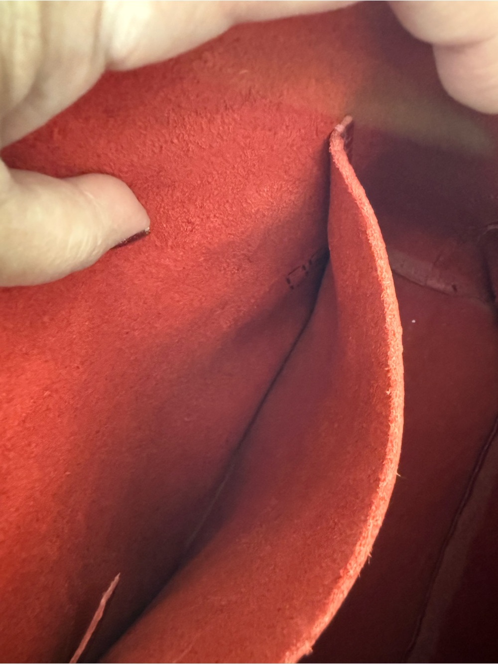 PORTLAND Leather Goods chili red firefly bucket bag - Picture 5 of 13